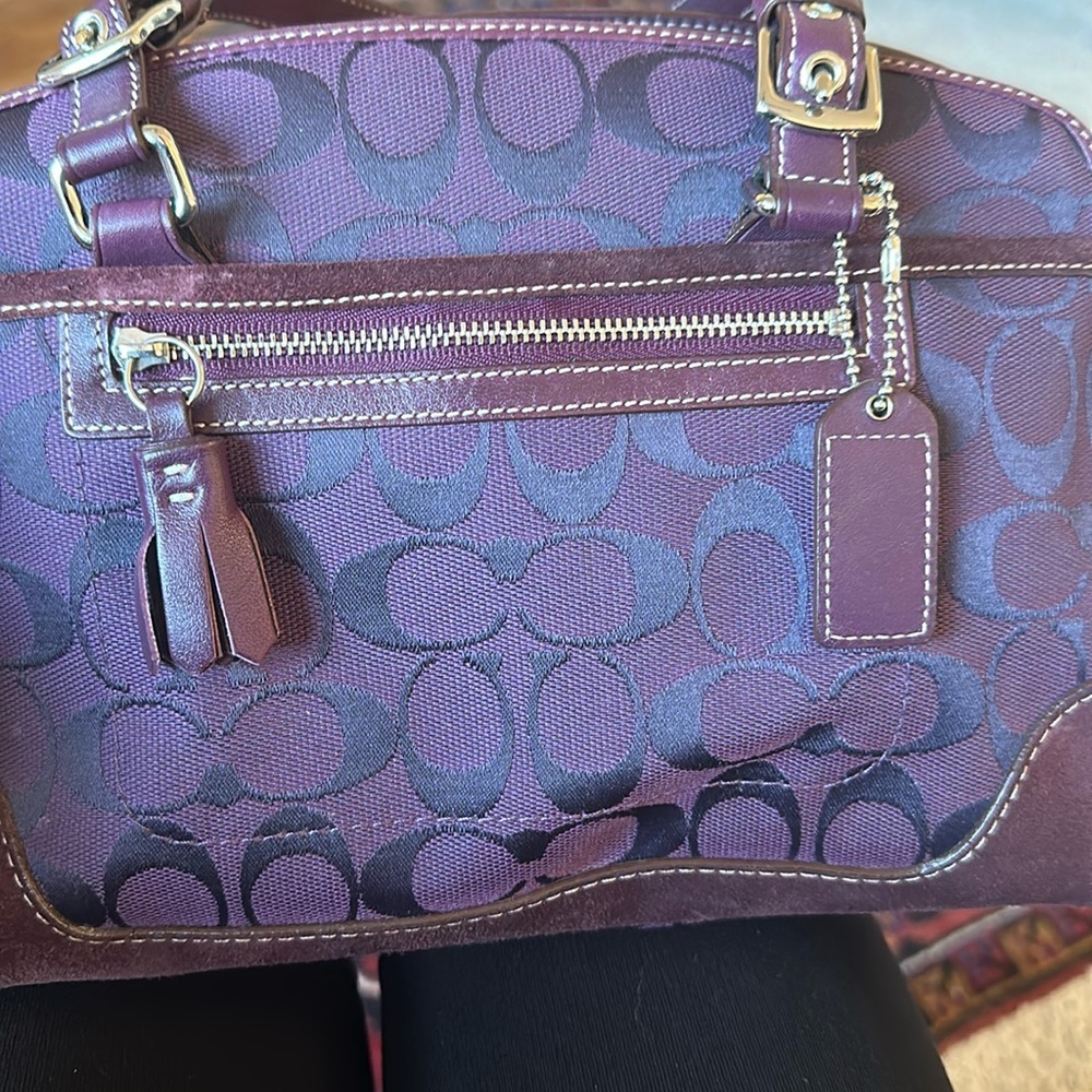 Authentic Purple Coach satchel - Picture 2 of 6